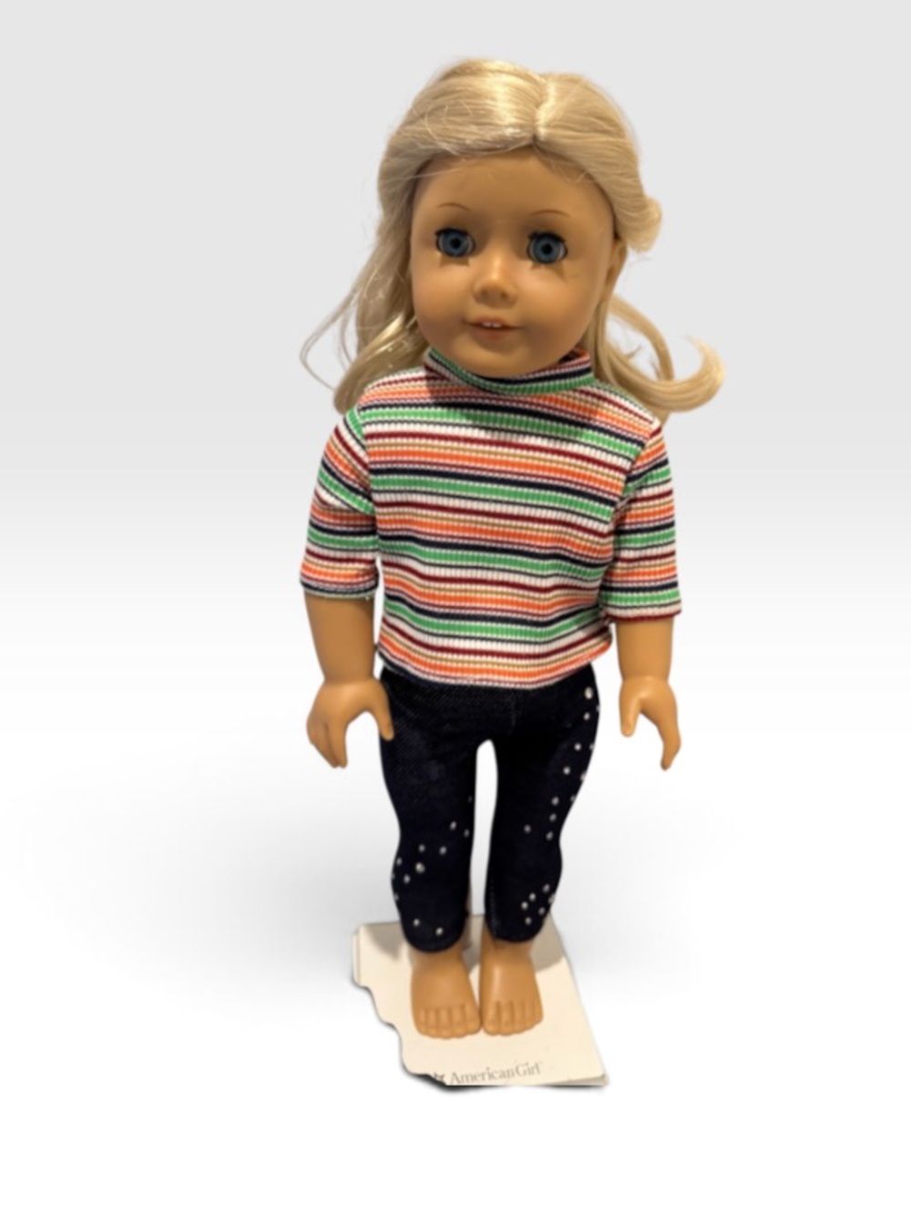 Rare retired American Girl Caroline Abbott doll historical 1812 blonde curls lot